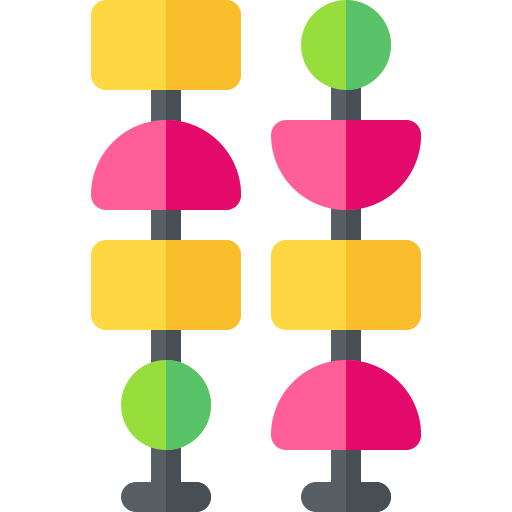 brochettes Basic Rounded Flat Icône