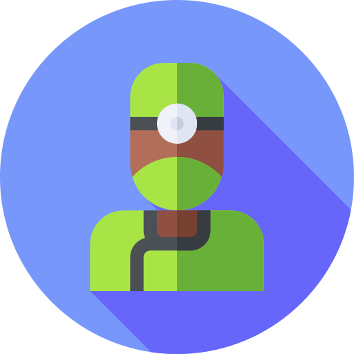 der chirurg Flat Circular Flat icon