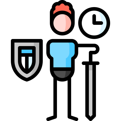 Time management Puppet Characters Lineal Color icon
