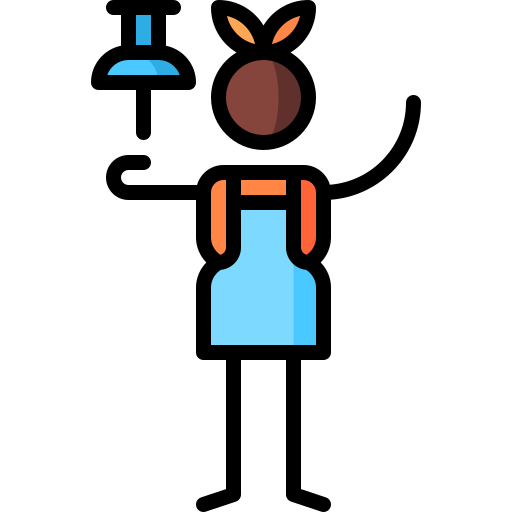 reißzwecke Puppet Characters Lineal Color icon