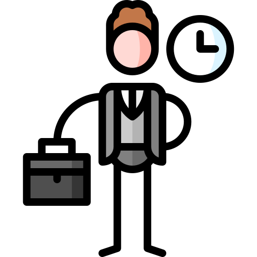 geschäftsmann Puppet Characters Lineal Color icon