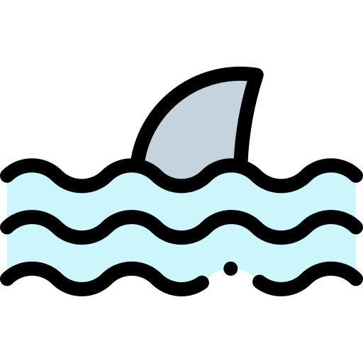 鮫 Detailed Rounded Lineal color icon