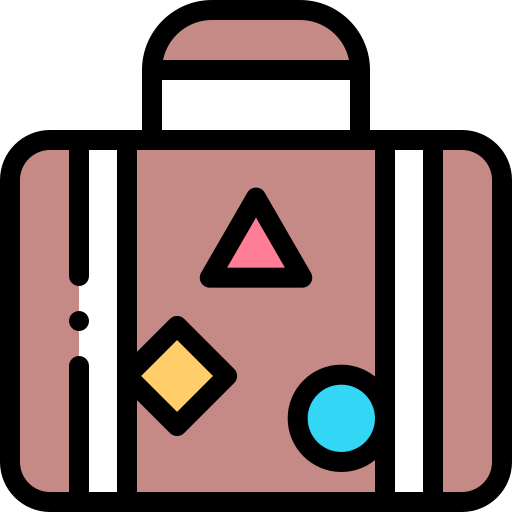 スーツケース Detailed Rounded Lineal color icon