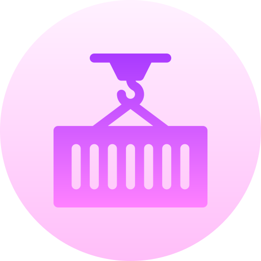 container Basic Gradient Circular icon