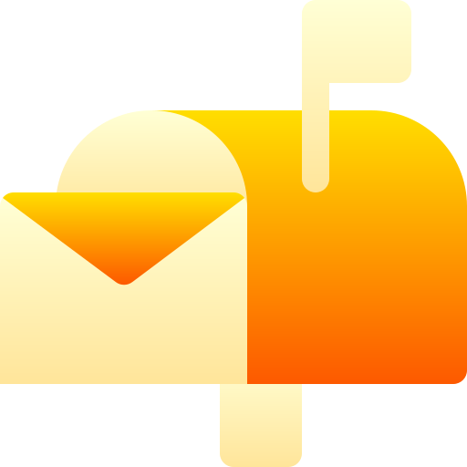 skrzynka pocztowa Basic Gradient Gradient ikona