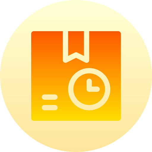 Delivery time Basic Gradient Circular icon