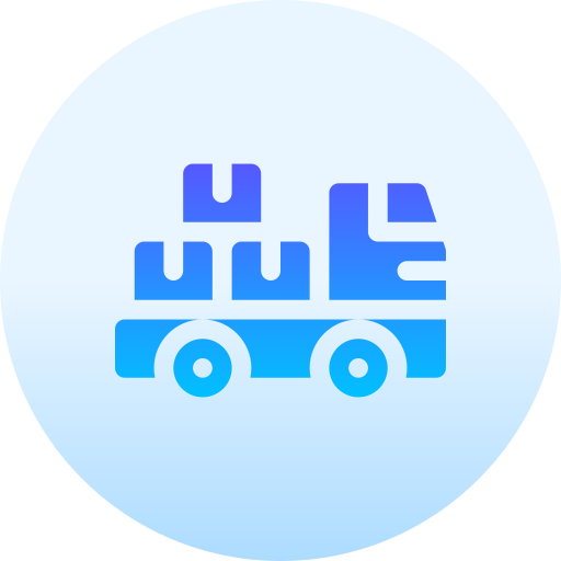 camion delle consegne Basic Gradient Circular icona
