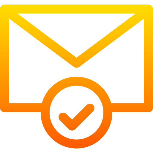 email Basic Gradient Lineal color icon