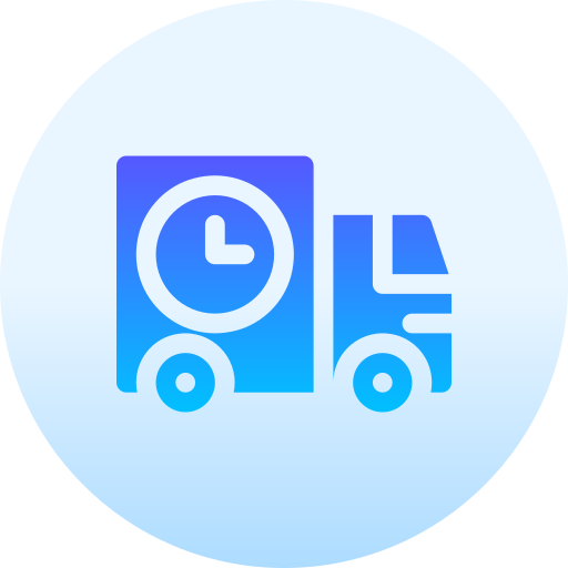 camion de livraison Basic Gradient Circular Icône