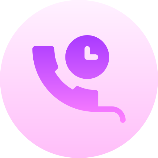 teléfono Basic Gradient Circular icono