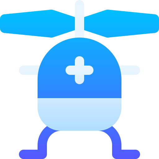 hélicoptère Basic Gradient Gradient Icône