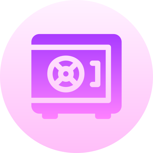 scatola di sicurezza Basic Gradient Circular icona