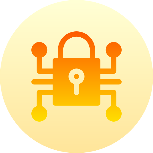 Encryption Basic Gradient Circular icon