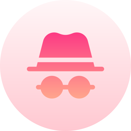 Spy Basic Gradient Circular icon