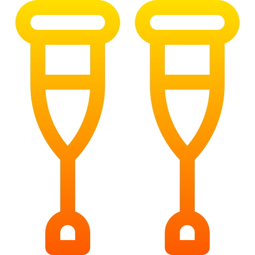 muleta Basic Gradient Lineal color icono