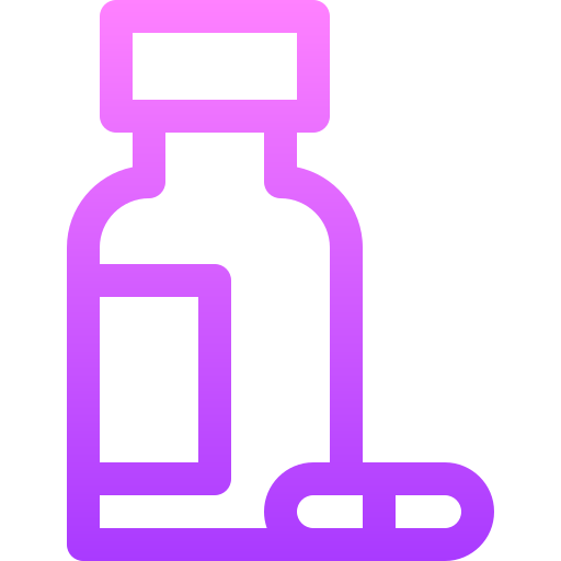 의약품 Basic Gradient Lineal color icon