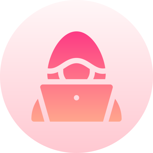 해커 Basic Gradient Circular icon