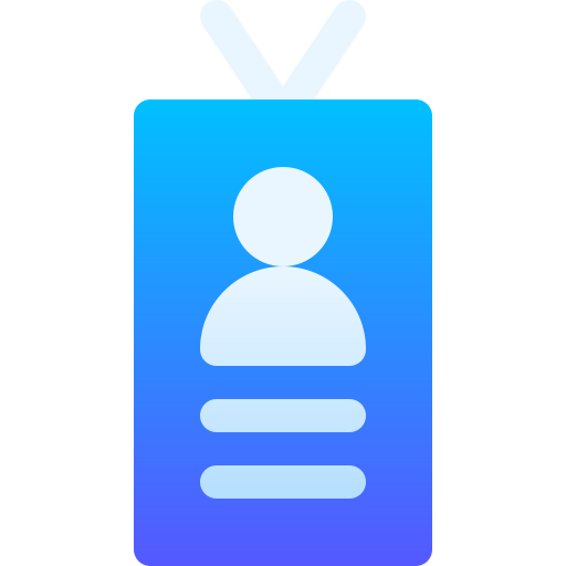 carta d'identità Basic Gradient Gradient icona