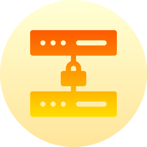 server Basic Gradient Circular icona