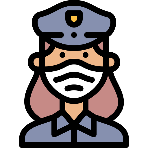 Police Detailed Rounded Lineal color icon