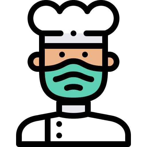 Chef Detailed Rounded Lineal color icon