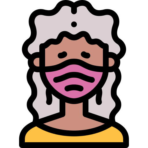 Old woman Detailed Rounded Lineal color icon