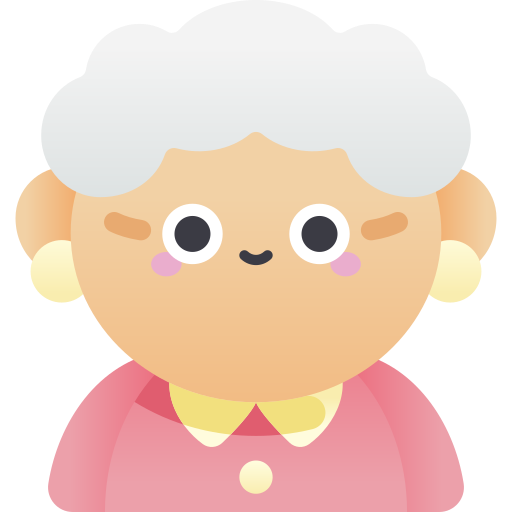 grootmoeder Kawaii Star Gradient icoon