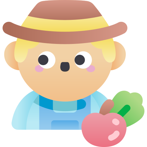 Farmer Kawaii Star Gradient icon