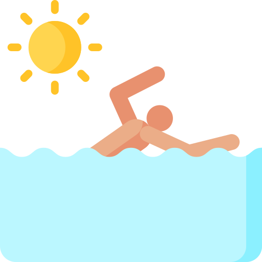 nadando Special Flat icono