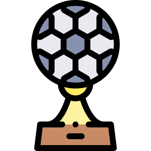 fußballpokal Detailed Rounded Lineal color icon