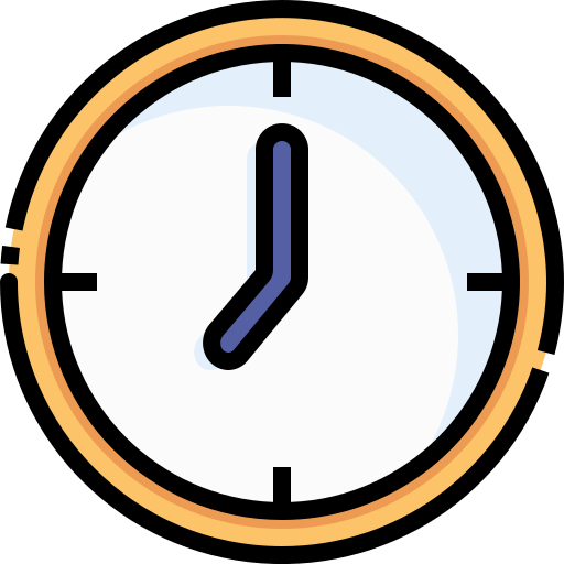 Clock Justicon Lineal Color icon