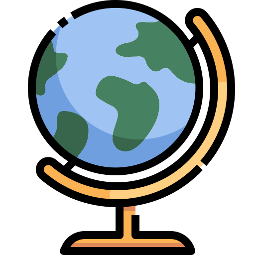 Globe Justicon Lineal Color icon