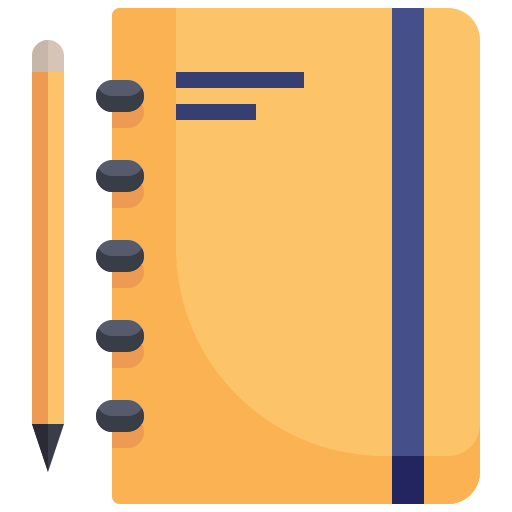 cuaderno Justicon Flat icono