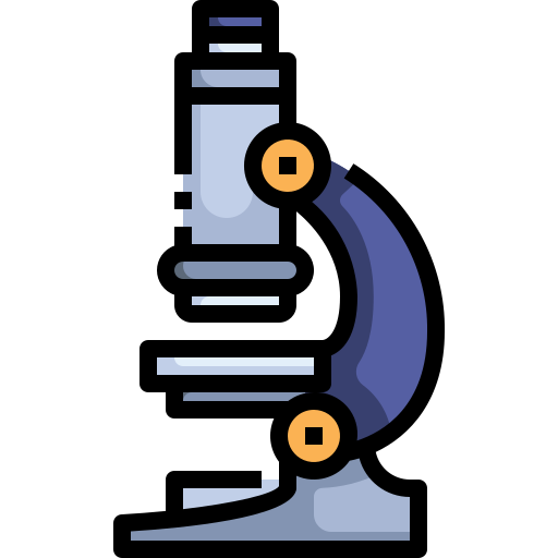 Microscope Justicon Lineal Color icon