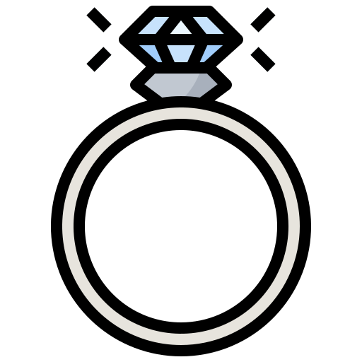 бриллиантовое кольцо Generic Outline Color иконка