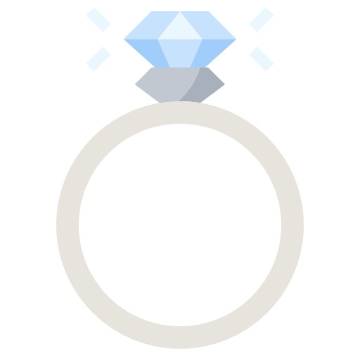 diamanten ring Generic Flat icoon
