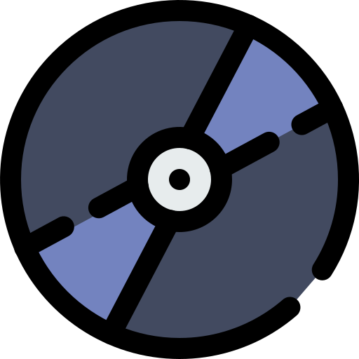 Compact disc Generic Outline Color icon