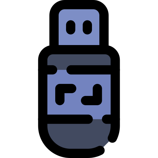 Pendrive Generic Outline Color icon