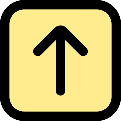 Up arrow Generic Outline Color icon
