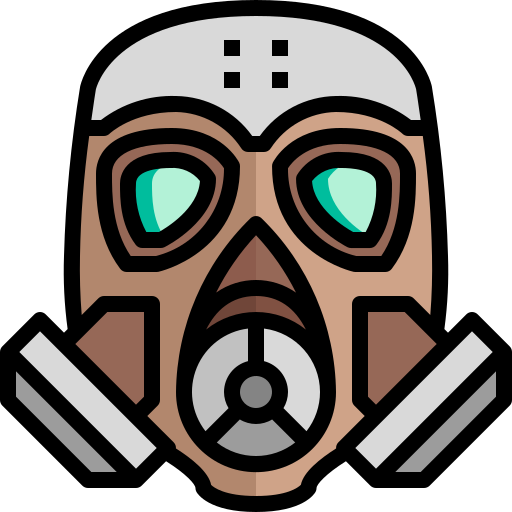 Gas mask Justicon Lineal Color icon