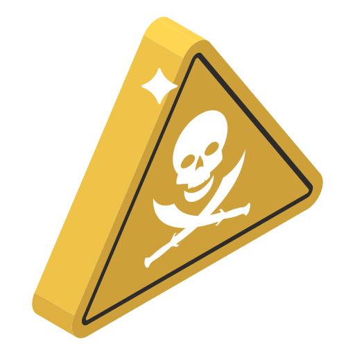 Danger sign Generic Isometric icon