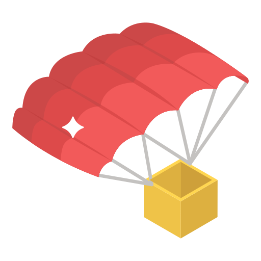 Parachute Generic Isometric icon