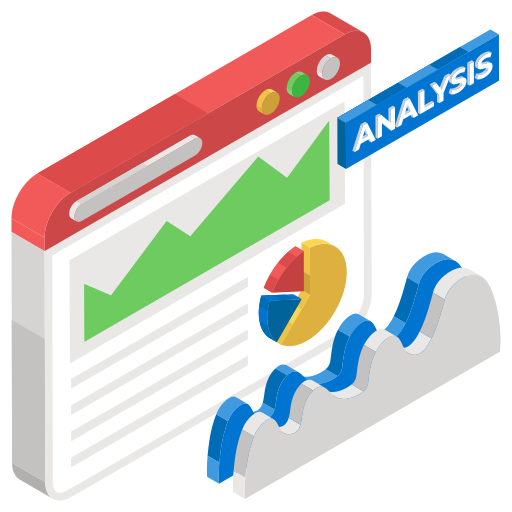 Web analysis Generic Isometric icon