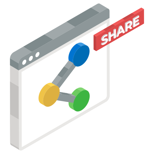 Share Generic Isometric icon