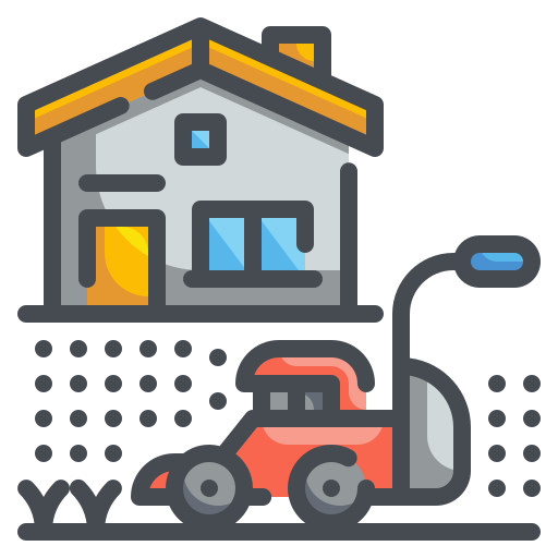 Lawn mower Wanicon Lineal Color icon
