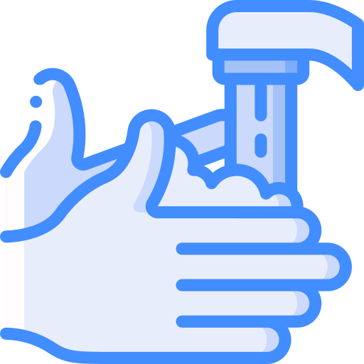 Washing hands Basic Miscellany Blue icon