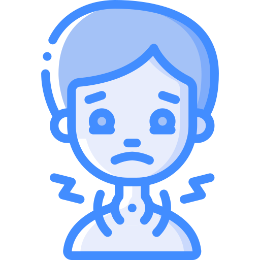 喉の痛み Basic Miscellany Blue icon