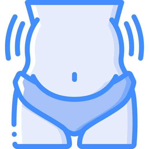 Stomach Basic Miscellany Blue icon