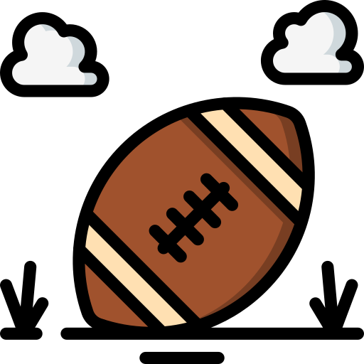 American football Basic Miscellany Lineal Color icon