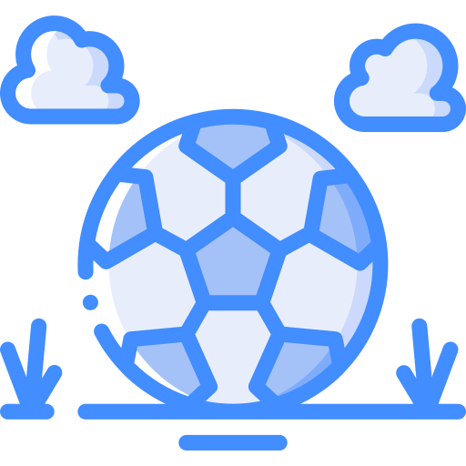 fußball Basic Miscellany Blue icon